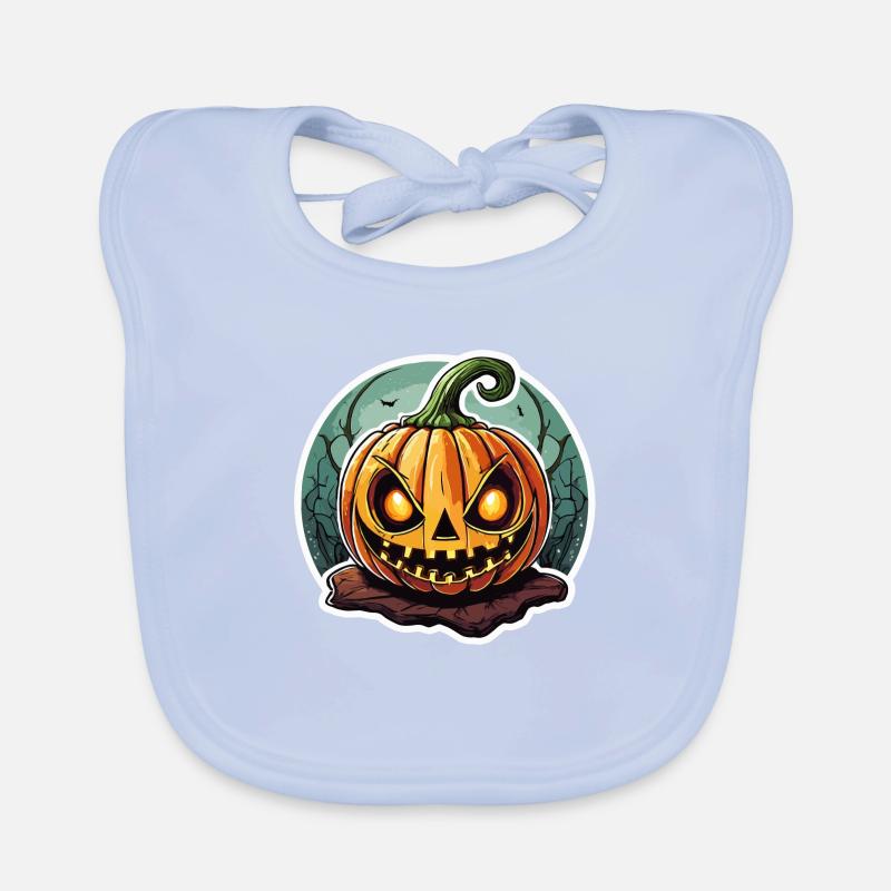Finsterer Jack o' Lantern Kürbis Baby Bio-Lätzchen