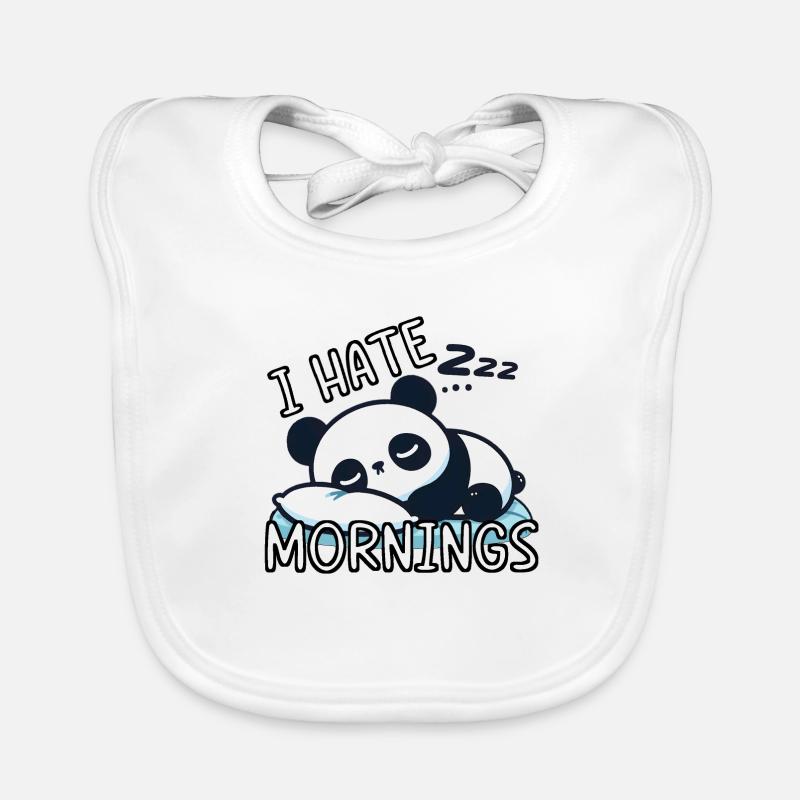 I HATE MORNINGS Baby Bio-Lätzchen