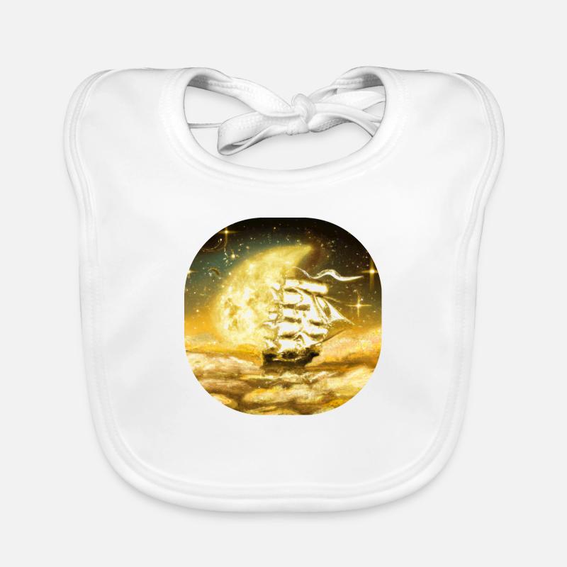 Golden Ship Organic Baby Bibs