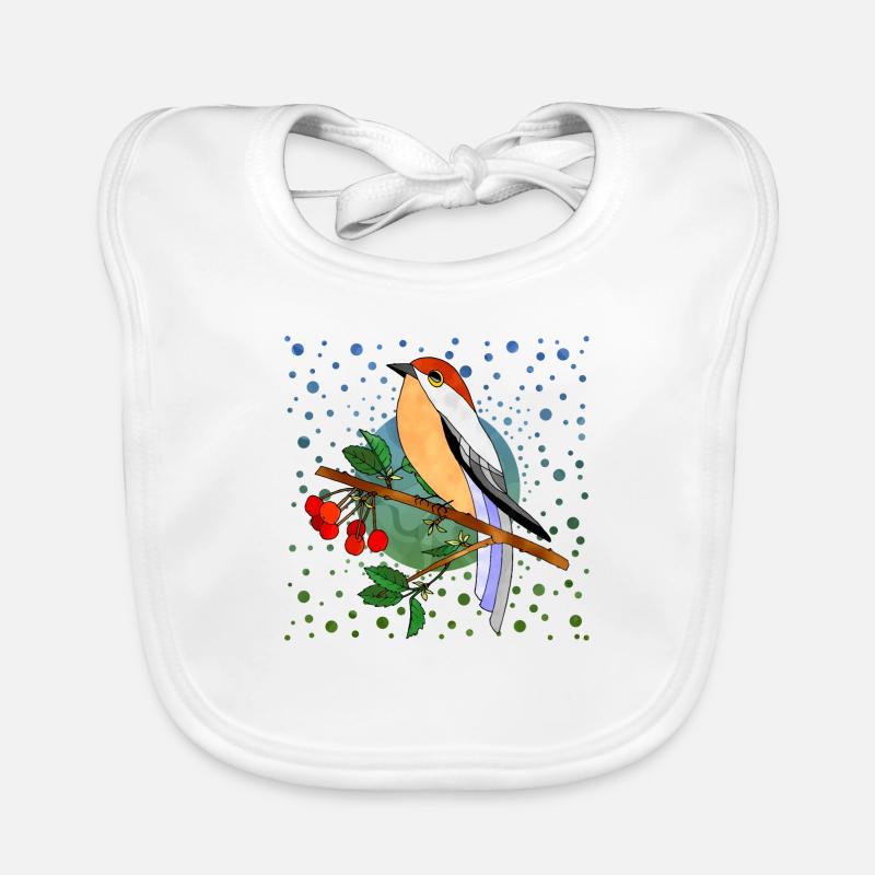 Oiseau coloré Bavoir bio Bébé