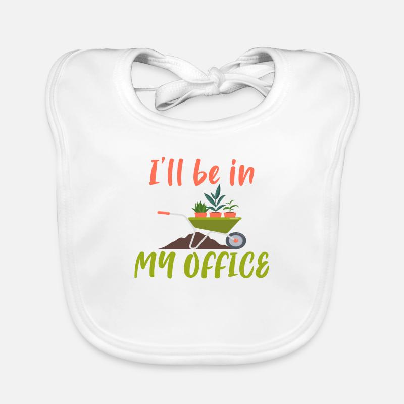 Je serai dans mon bureau Bavoir bio Bébé