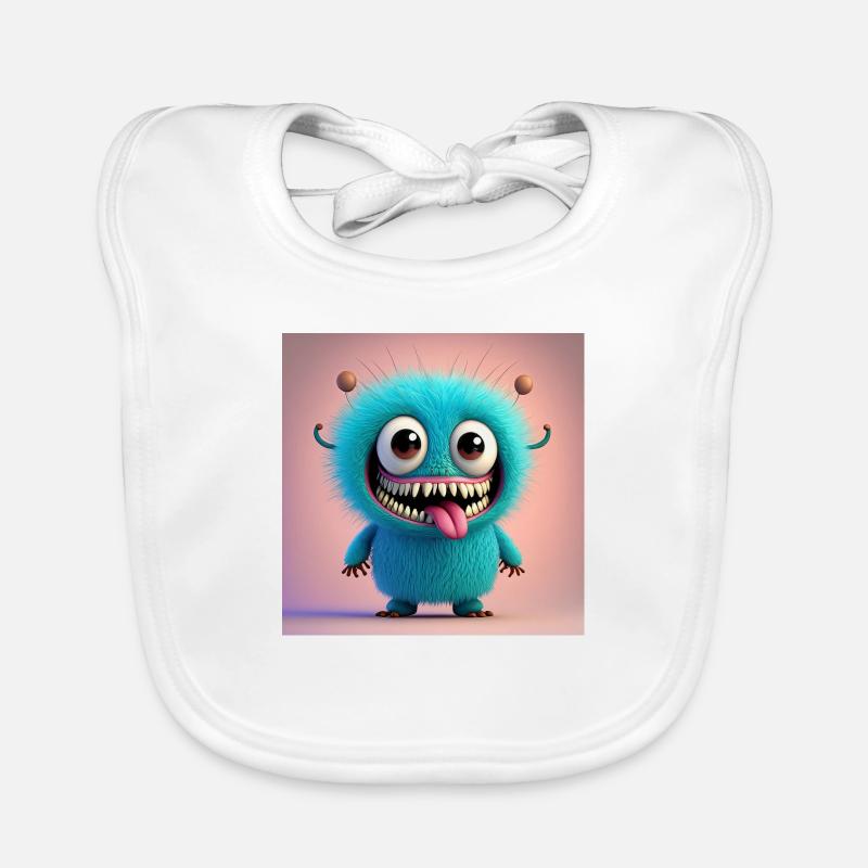 Joyeux Halloween monstre mignon effrayant drôle effrayant effrayant Bavoir bio Bébé