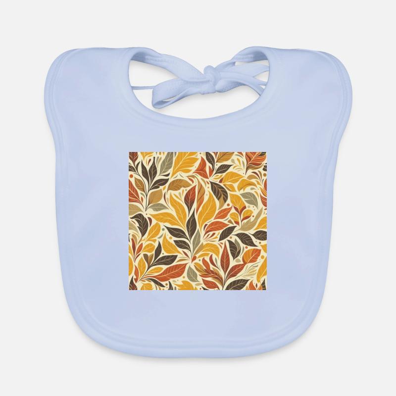 Feuillage d’automne coloré Bavoir bio Bébé