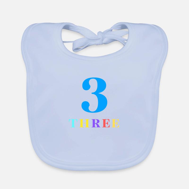 Three-3e anniversaire Bavoir bio Bébé