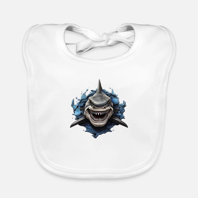 Design de requin cool Bavoir bio Bébé