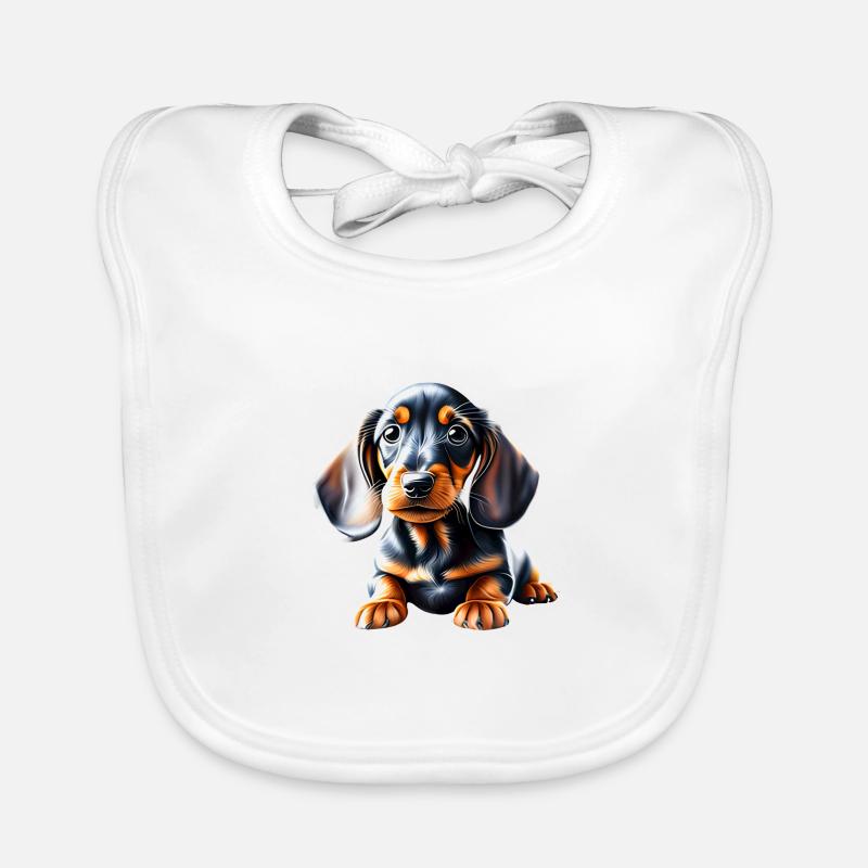 Teckel, Chien, Chiens, Propriétaire De Chien, Chiot Teckel Bavoir bio Bébé