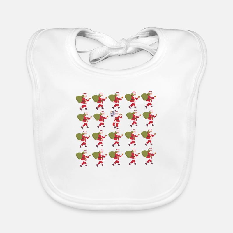 Cooler Weihnachtsmann – anders denken Baby Bio-Lätzchen