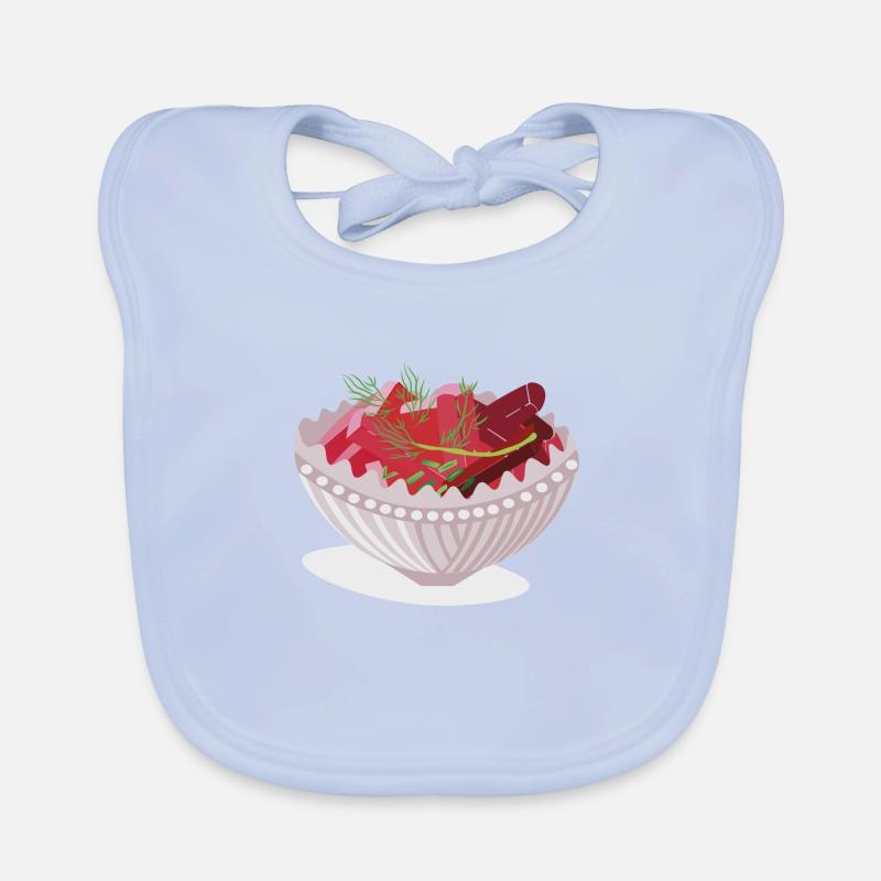 Herring salad Organic Baby Bibs