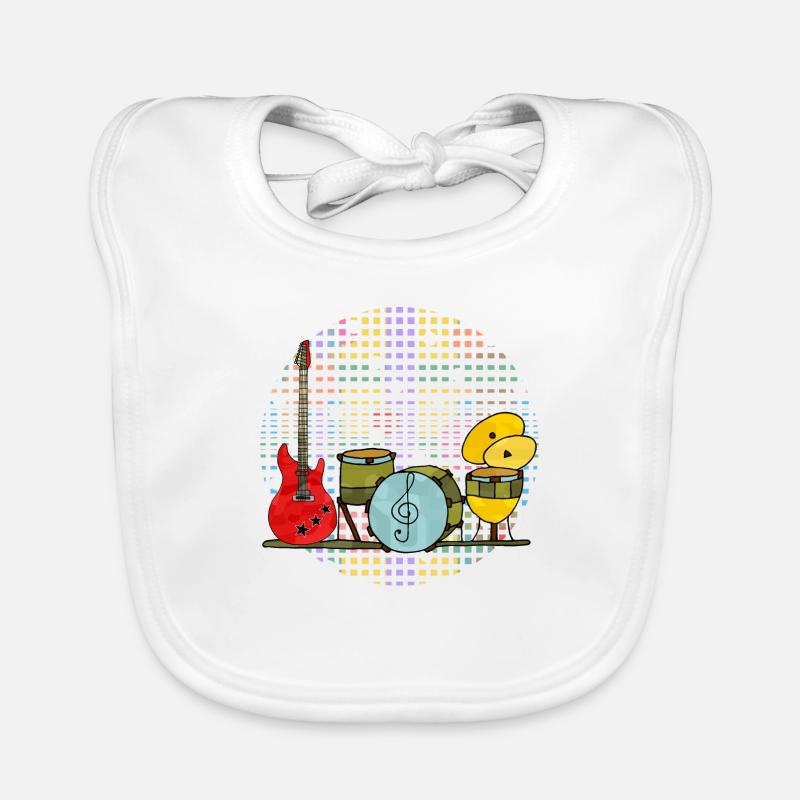 Musical Instruments Organic Baby Bibs
