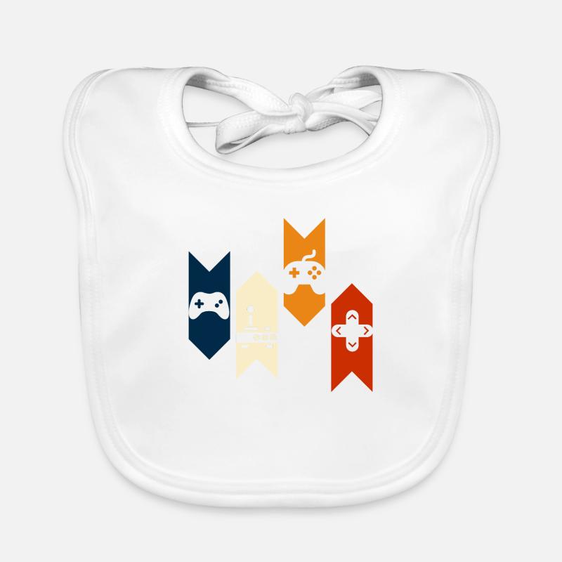 Vintage Retro Console Console Gift Idea Organic Baby Bibs