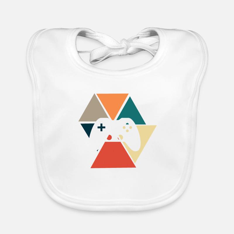 Vintage Retro Console Console Gift Idea Organic Baby Bibs