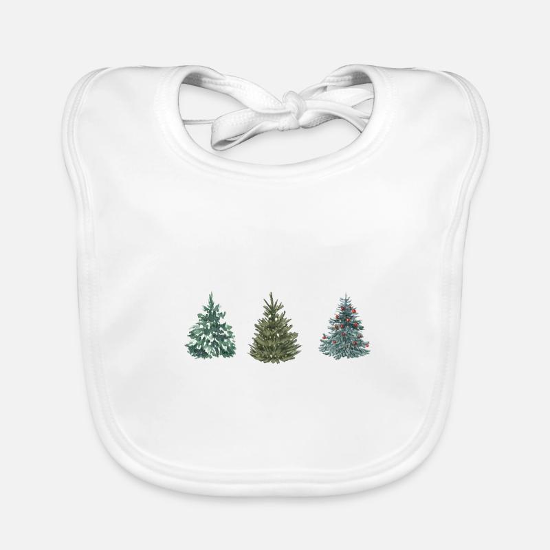 Weihnachtsbaum Baby Bio-Lätzchen