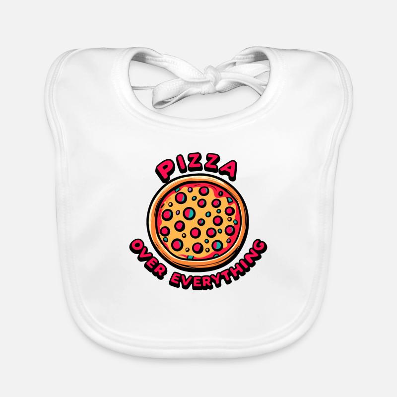 Pizza sur tout Bavoir bio Bébé