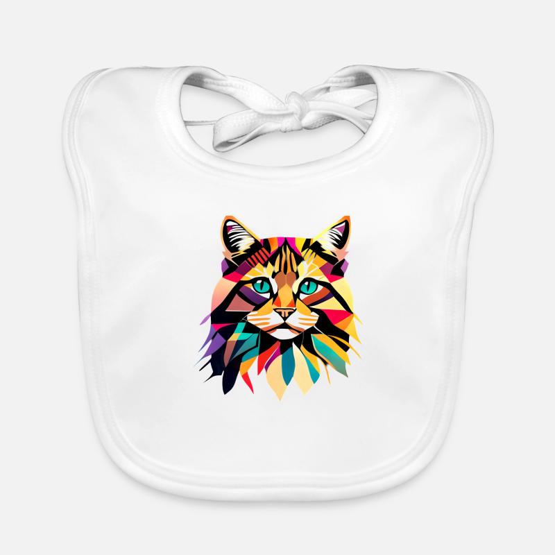 Maine Coon Chaton Chaton Propriétaire Chat Chat Bavoir bio Bébé
