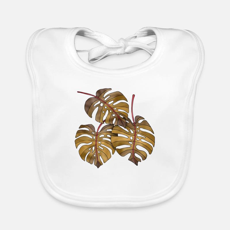 feuilles Bavoir bio Bébé