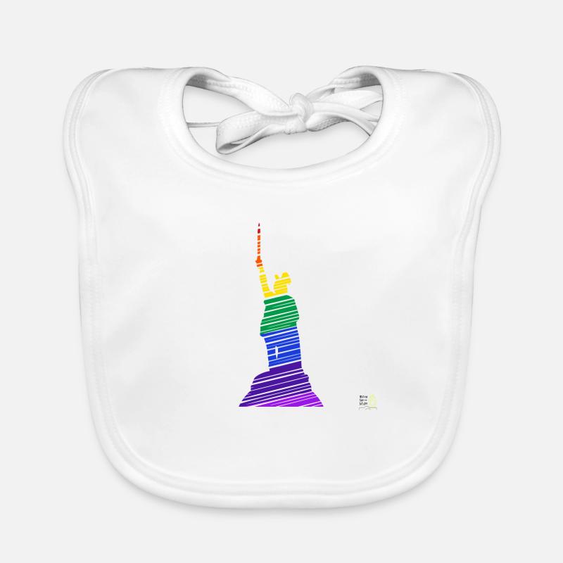 Hermann's Monument Rainbow Organic Baby Bibs