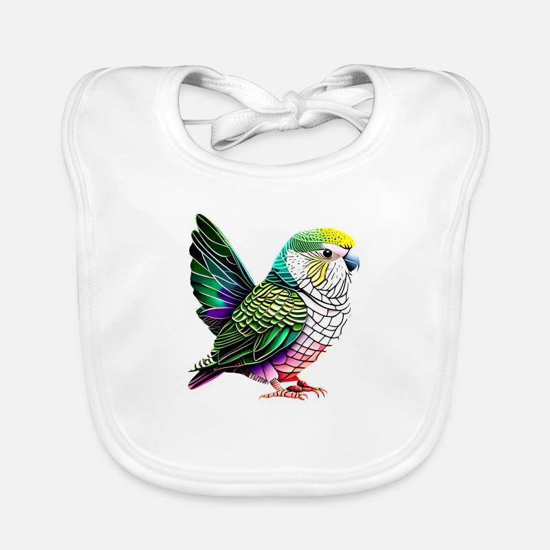 Perruche Bird Propriétaire d’oiseau Calopsitte Bavoir bio Bébé