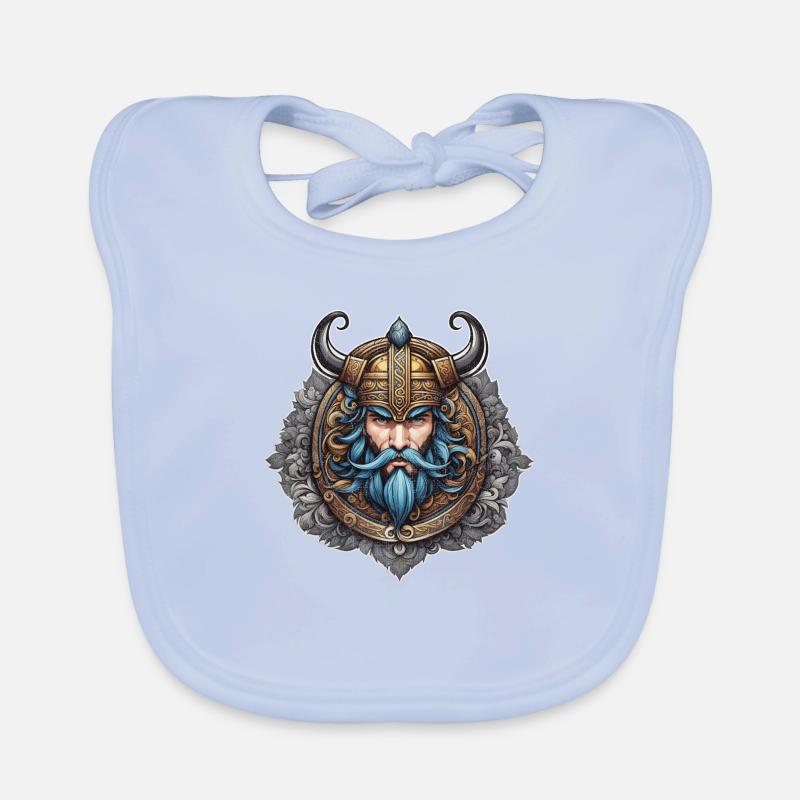 Viking Odin Thor Valhalla Organic Baby Bibs