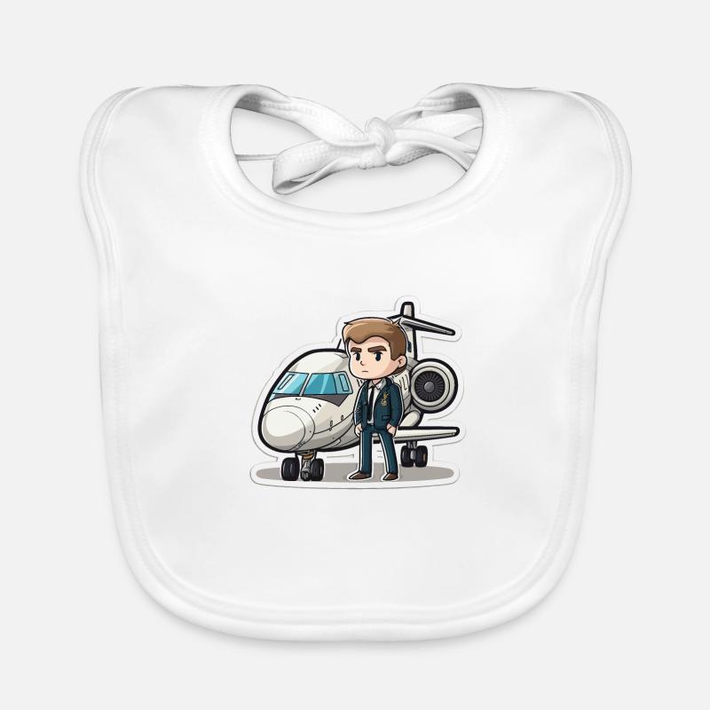L’aviateur Bavoir bio Bébé