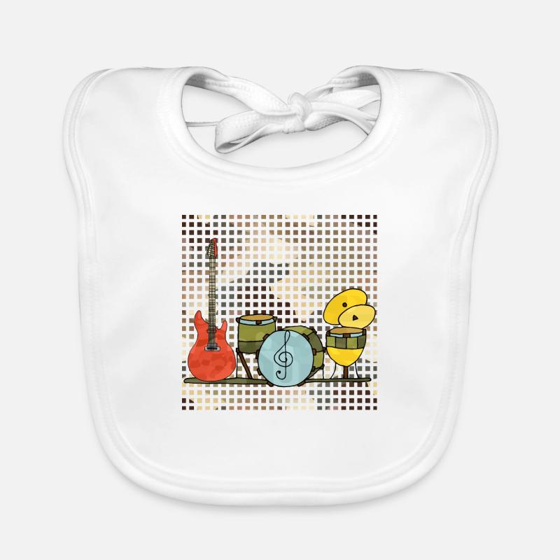 Musical Instruments Organic Baby Bibs