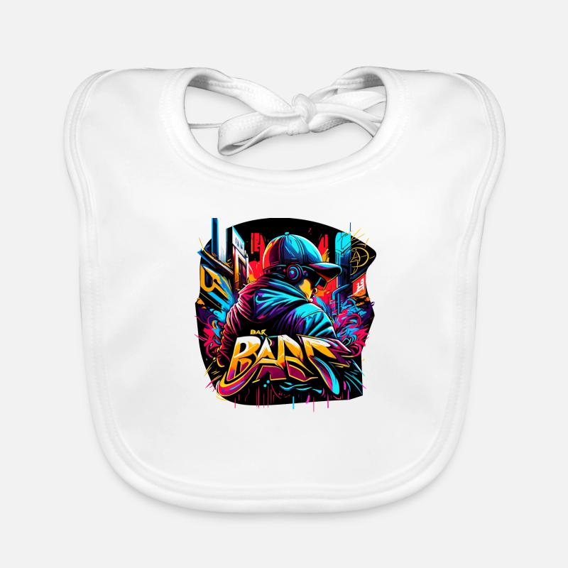 graffitti boy Baby Bio-Lätzchen