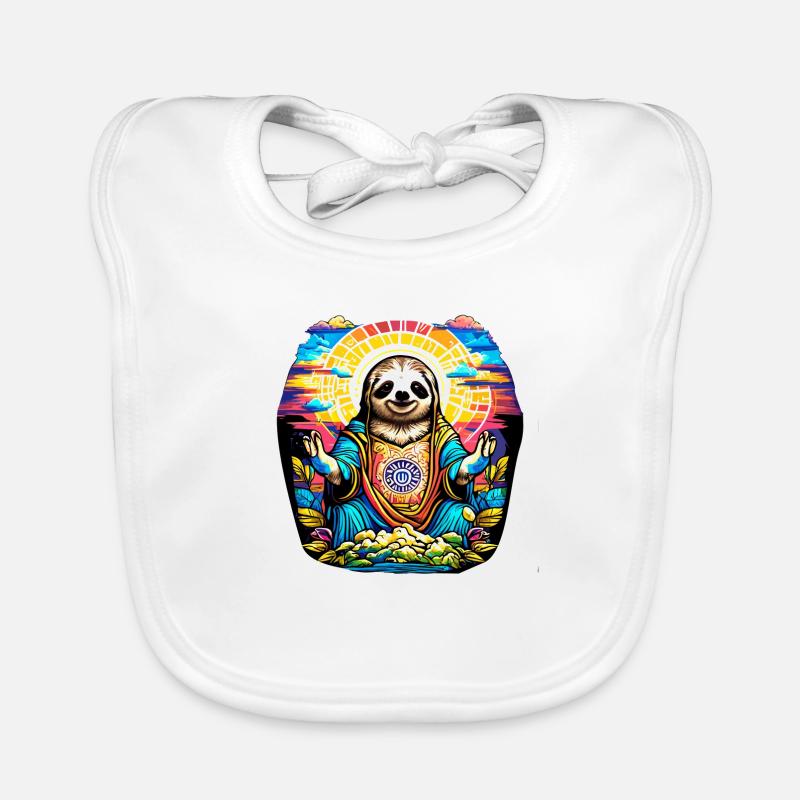 Believing Sloth Organic Baby Bibs