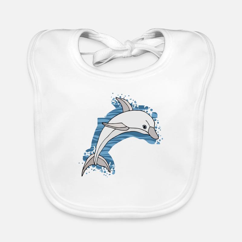 Dauphin Bavoir bio Bébé