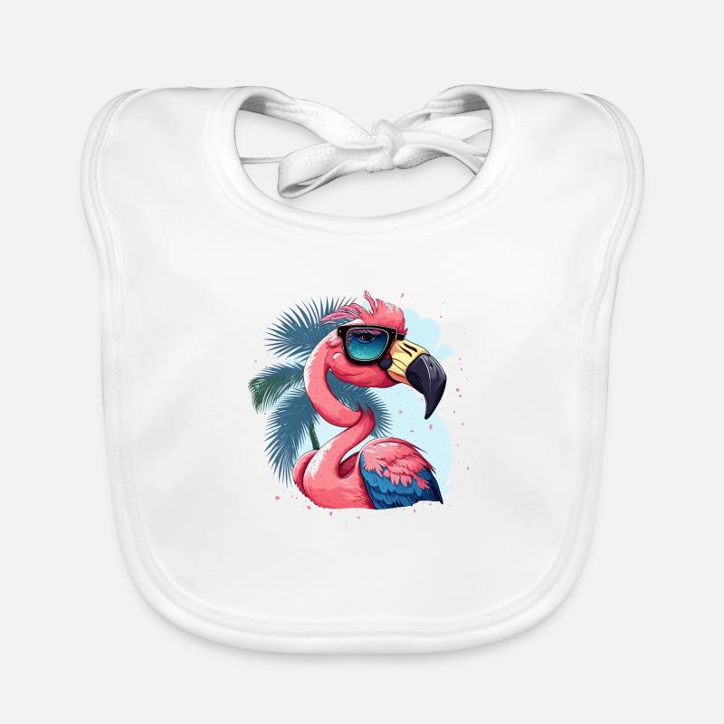 Flamingo Diva Baby Bio-Lätzchen