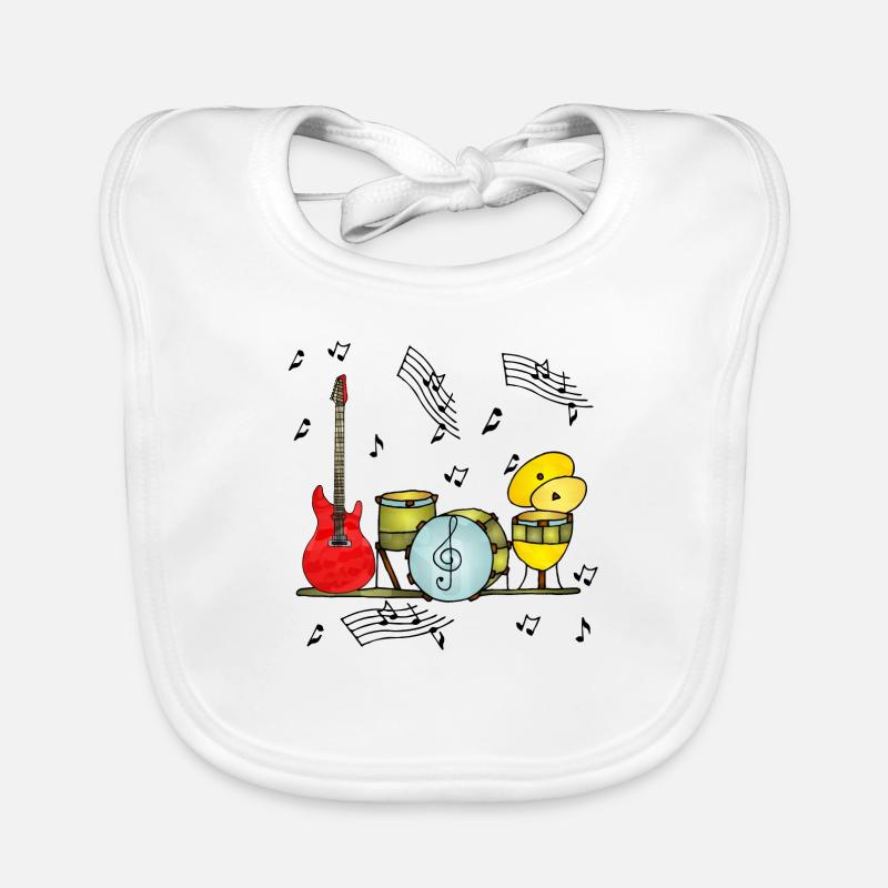 Musical Instruments Organic Baby Bibs