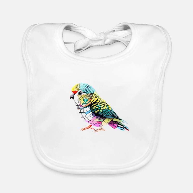 Perruche Bird Propriétaire d’oiseau Calopsitte Bavoir bio Bébé