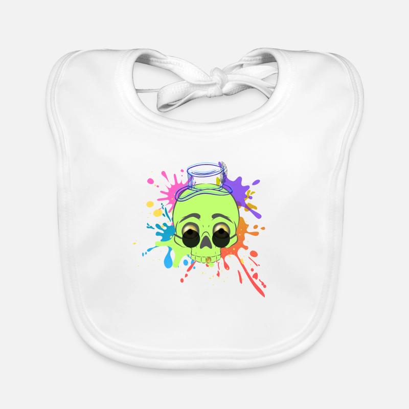 Splash Skull Organic Baby Bibs