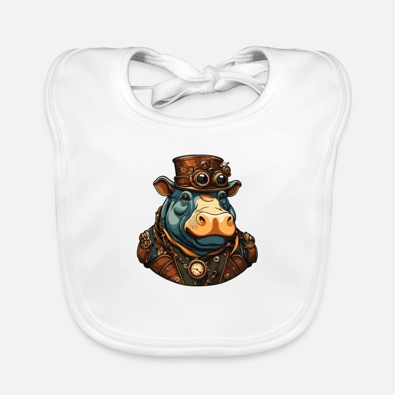 Hippo Organic Baby Bibs