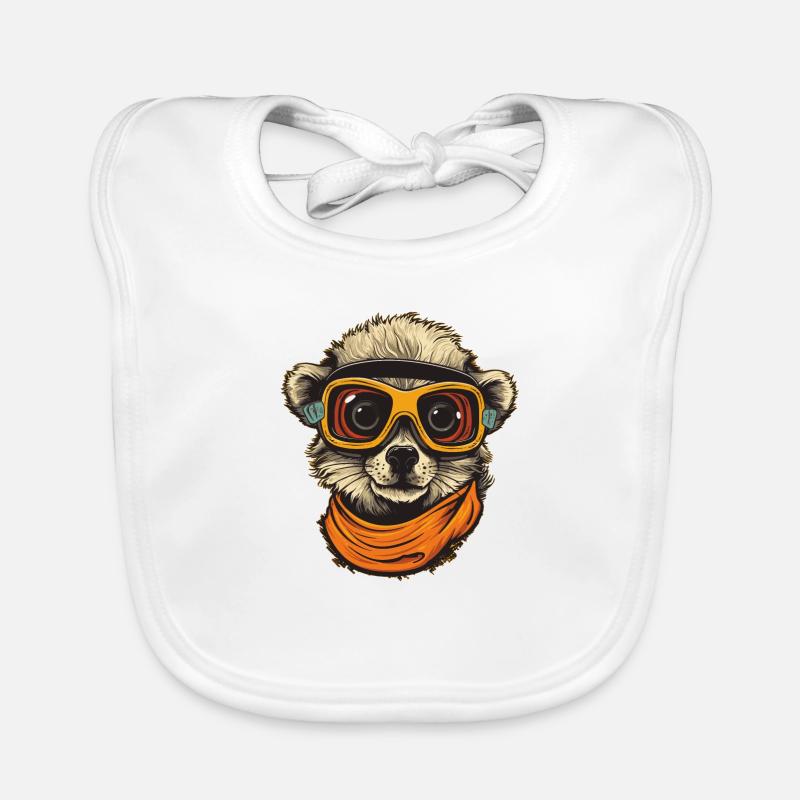 Erdmännchen Baby Bio-Lätzchen