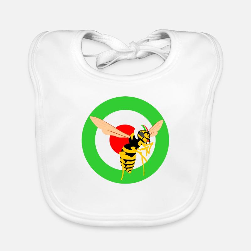 Wasp Mod Target Green Organic Baby Bibs
