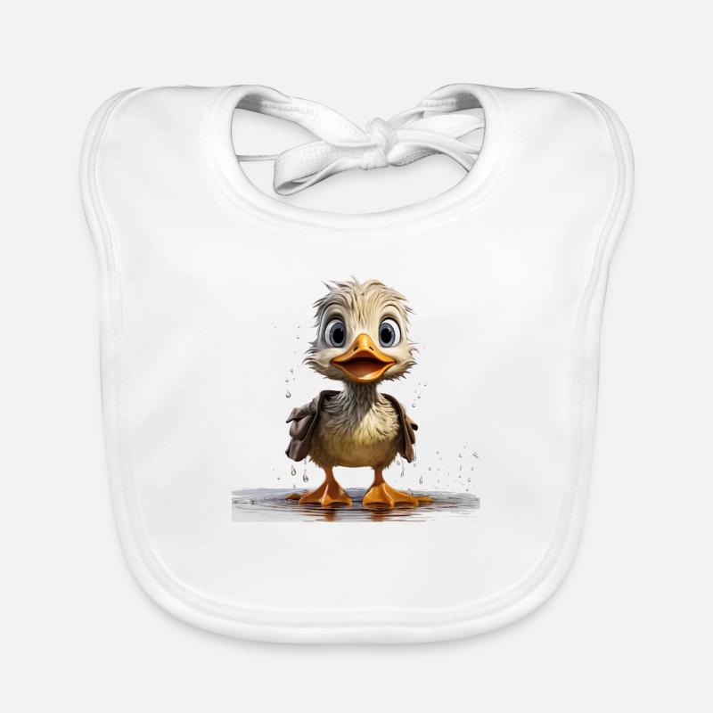 Drôle de canard trempé Bavoir bio Bébé