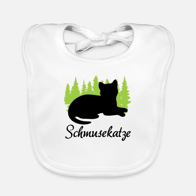 "Schmusekatze: Entspannung pur" Baby Bio-Lätzchen