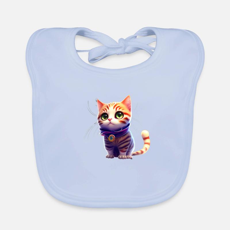 Chat Bavoir bio Bébé