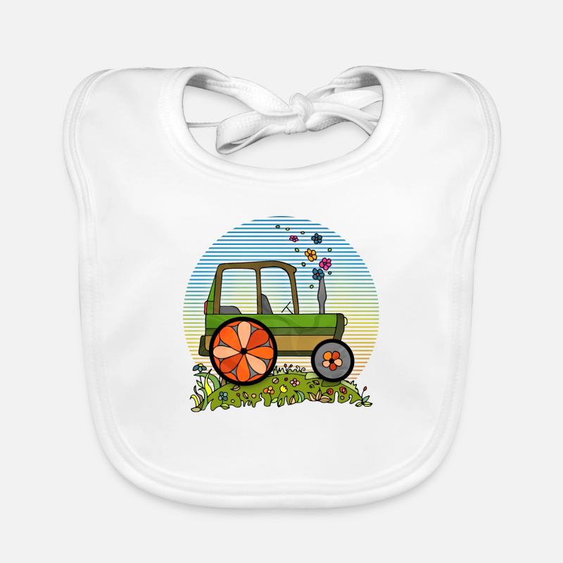 Tractor Organic Baby Bibs