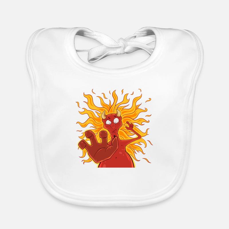Satan vous veut ! - Bavoir bio Bébé - blanc