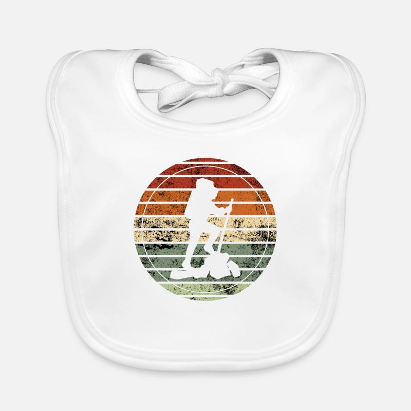 Retro Wandern - Vintage Geschenkidee Baby Bio-Lätzchen