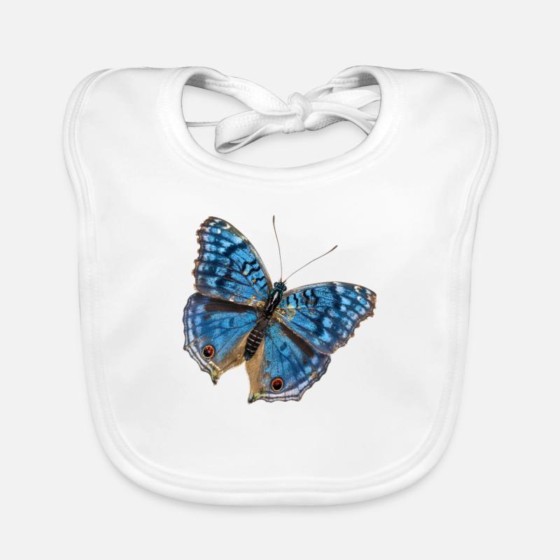 Papillon bleu Bavoir bio Bébé