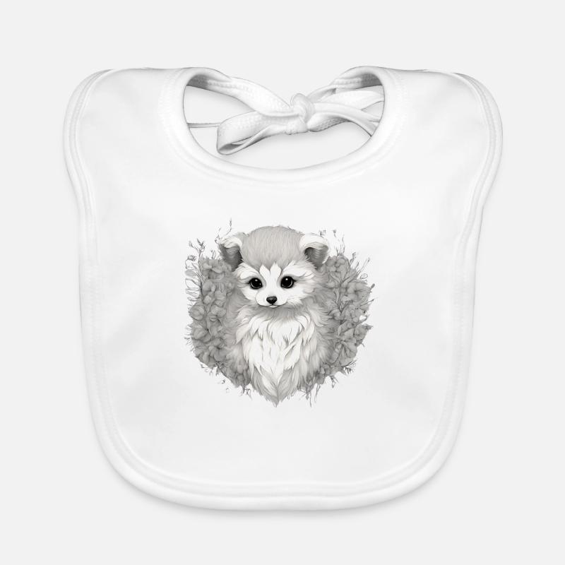 White Fox Organic Baby Bibs