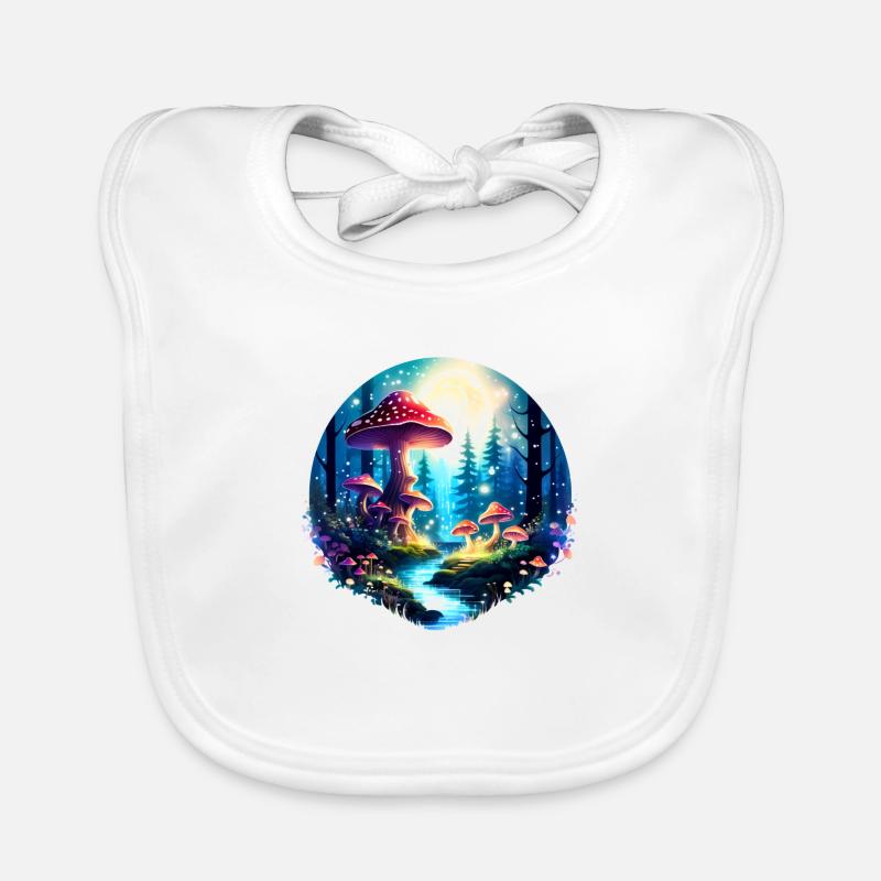 Enchanted Forest Landscape Organic Baby Bibs