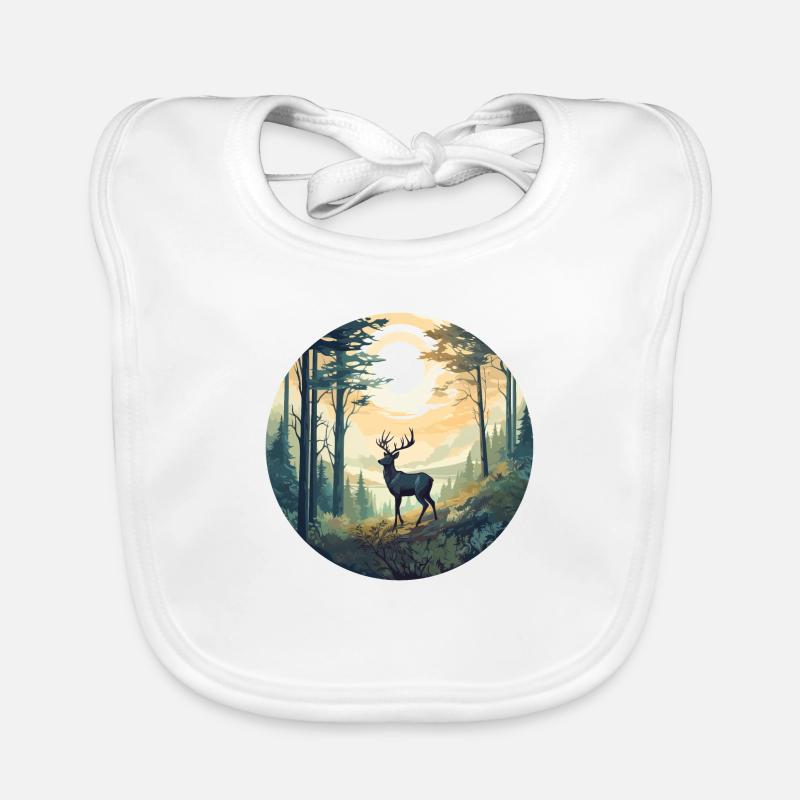 Lonely deer Organic Baby Bibs