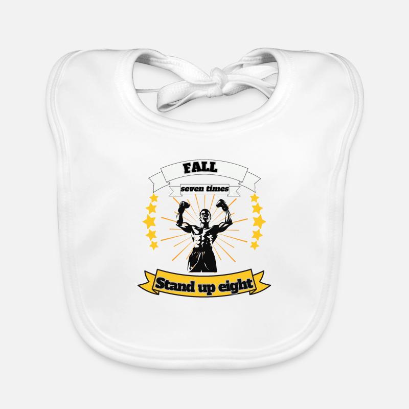 Sieben Mal fallen Baby Bio-Lätzchen