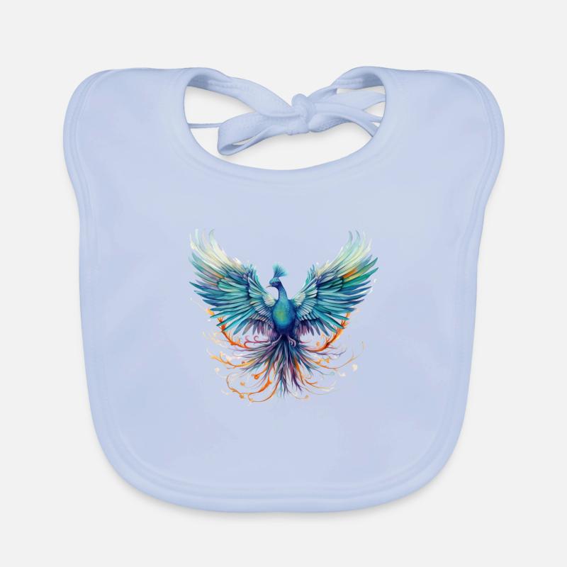 Fantasy-Vogel Baby Bio-Lätzchen