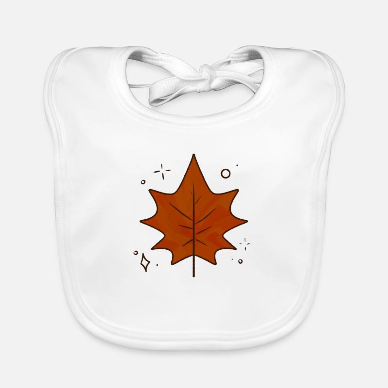 Maple Leaf Autumn Organic Baby Bibs