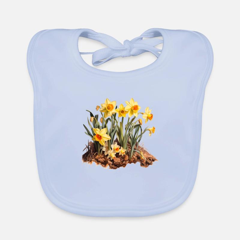 Floraison de jonquilles Bavoir bio Bébé