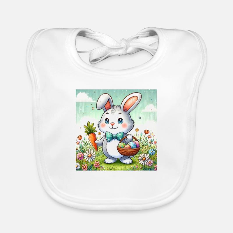 Easter bunny Organic Baby Bibs