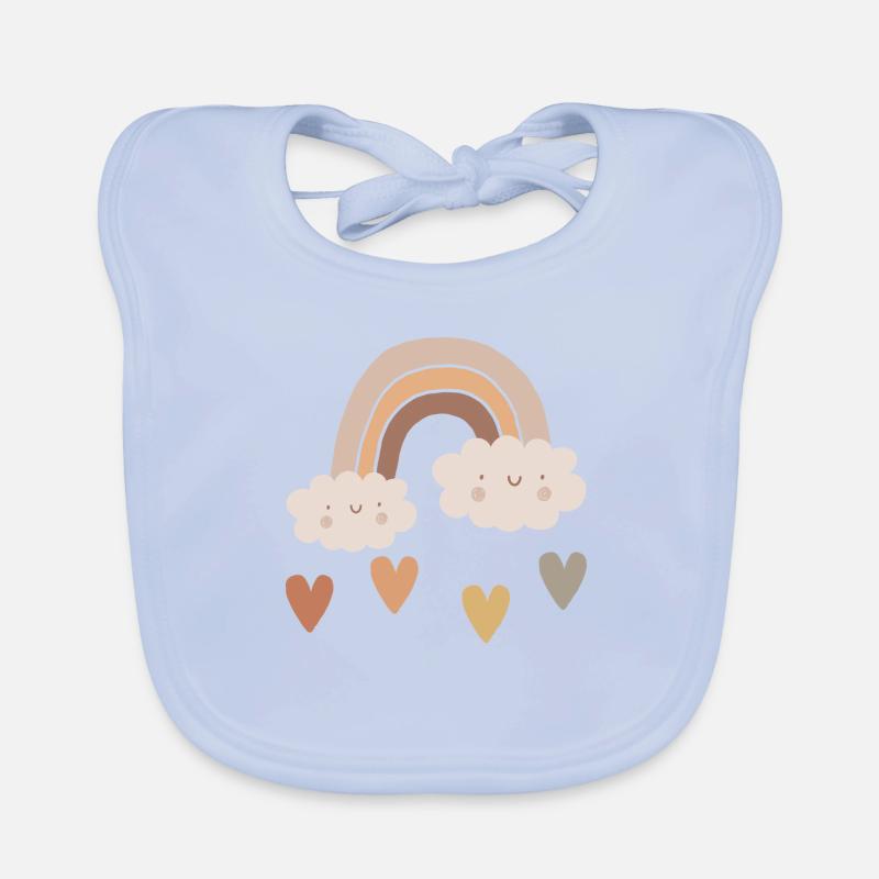 Color paths: boho rainbow Organic Baby Bibs
